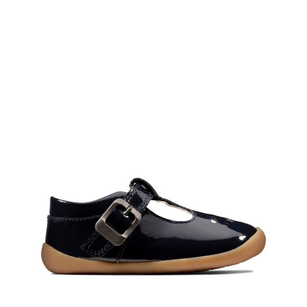 Clarks Girls Roamer Star Toddler Casual Shoes Navy | CA-6053794